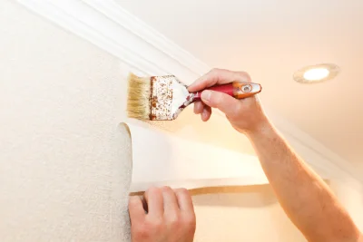 Pose de papier peint à Limoise — revêtements muraux et toiles de verre